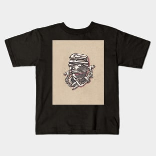 Man with chains and ropes illustration Kids T-Shirt